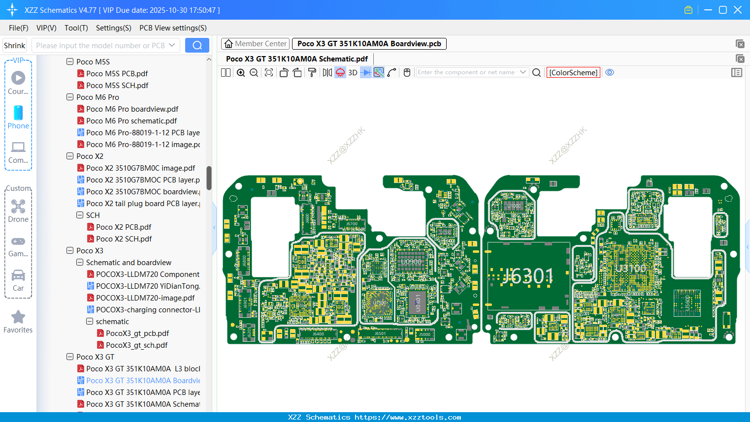 Xiaomi Poco X3 GT 351K10AM0A Boardview